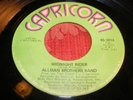 Allman Brothers Band - Midnight Rider / Whipping Post VG+ 45 Rock on Capricorn