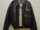 Vintage IRON MAIDEN 1992 Fear of the Dark Avirex A-2 Leather Pilots Jacket USAF