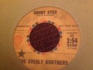 EVERLY BROTHERS Ebony Eyes / Walk Right Back YELLOW WAX Promo w golden sleeve