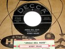BOBBY HELMS Jingle Bell Rock 45 Orig Decca Christmas w/Jukebox Title Strip NICE