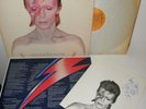 DAVID BOWIE ALADDIN SANE 1973 GATEFOLD LP + PRE-PRINTED SIGNED INSERT RCA RS1001