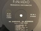 FABIO FABOR - MR DIABOLICUS MR MYSTERIOUS. TOP RARE WEIRD ELECTRONIC LIBRARY Lp
