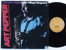 ART PEPPER Thursday Night At Village Vanguard Vol 1 CONTEMPORARY LP VG++/NM