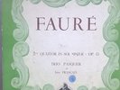 GABRIEL FAURE TRIO PASQUIER & JEAN FRANCAIX 25c/10