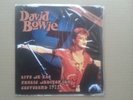 DAVID BOWIE LIVE AT AUDITORIUM CLEVELAND 1972 ONLY 30 COPIES CLEAR EP 7