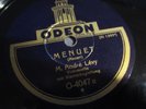 ANDRE LEVY Cello - MOZART & SCHUBERT works - ODEON golden DOME label, EX, 78 RPM