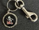 IRON MAIDEN SANCTUARY VINTAGE METAL KEY RING KEY FOB - ORIGINAL ITEM FROM 1980's