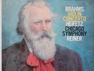 LP Johannes Brahms, Jascha Heifetz Violin Concerto In D, Op. 77 RCA Victor