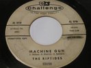 THE RIPTIDES -  MACHINE GUN / DEEP BLUE 45 Challenge WILD SURF GARAGE Promo