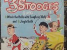 THE THREE STOOGES -- WRECK The Halls With Boughs of Holly (45 in PICTURE SLEEVE)
