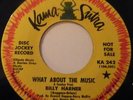 BILLY HARNER - WHAT ABOUT THE MUSIC / PLEASE SPARE ME THIS TIME - DEMO