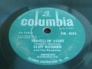 CLIFF RICHARD AND THE SHADOWS TRAVELLIN' LIGHT RARE 1963 78 RPM RECORD