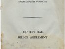 Louis Armstrong Colston Hall, Bristol Hiring Agreement 7/5/62
