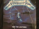 METALLICA: Ride the Lightning USA Elektra 60396-1 Hard Rock LP w/ Inner