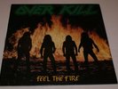 Overkill Feel The Fire First Pressing LP Album 1985 Megaforce Record + OG Insert