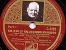 Winston Churchill War of The Unknown Warriors 78RPM  2 discs  MINT Speech £70