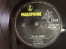 beatles 'all my loving', EP Record, red on pink PC, AU c.1964 *
