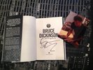 BRUCE DICKINSON HAND SIGNED PROOF AN AUTOBIOGRAPHY IRON MAIDEN BOOK 1ST EDITION