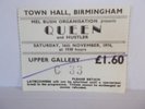 QUEEN CONCERT TICKET B/HAM TOWN HALL 1974