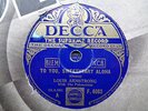 LOUIS ARMSTRONG - To You, Sweetheart Aloha / On A Coconut Island 78 rpm disc