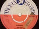 Trojan Records TR 7735 - Nora Dean - The Brons - Barbwire bw Calypso Mama EX