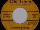 KEYTONES: Seven Wonders of the World OLD TOWN Doo Wop 45 Rare HEAR