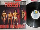 MANOWAR SIGN OF THE HAMMER VIRGIN 28VB-1003 Japan PROMO VINYL LP