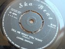 ? lionel simpson TELL ME WHAT YOU WANT UK  SKA BEAT ROCKSTEADY REGGAE 7