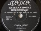 THE VENTURES-LONELY HEART / RAM-BUNK-SHUSH -78 RPM-SOUTH AFRICA-EXC COND -RARE