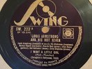 LOUIS ARMSTRONG HOT SEVEN I Want A Little Girl/Blues For Yesterday SWING 223 E+