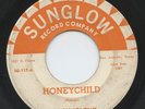 Hear - Rare R&B/Popcorn 45 - The Sunglows - Honeychild - Sunglow Record Co # 117