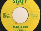 * MYSTICS Peace Of Mind/Help Me To Carry On DEEP BLACK GOSPEL SOUL Staff 45 HEAR
