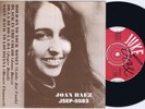 JOAN BAEZ LITTLE Joyce Bond JOE COOK Bruce Channel Swedish EP 45PS 1969