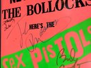SIGNED AUTOGRAPHED SEX PISTOLS USA WARNER BROTHERS NEVER MIND THE BOLLOCKS LP