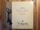 Columbia 33CX1138 - Chopin - Mazurkas & Polonaises - Witold MALCUZYNSKI - NM