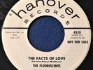RARE '59 DOOWOP 45 FLOURESCENTS Facts Of Love HANOVER WLP DJ nice