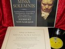 GERMAN NM 2LP DG 104 395/6 STEREO BEETHOVEN MISSA SOLEMNIS LUDWIG BPO KARAJAN BO