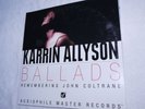 KARRIN ALLYSON BALLADS-Remembering Coltrane 2LP Pure Audiophile BLUE VINYL