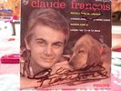 Claude Francois, ep ensemble vg++, avec dédicace
