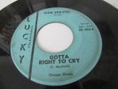 OTIS LEAVILL RARE NORTHERN SOUL 45 LUCKY LBL RISE SALLY RISE /GOTTA RIGHT TO CRY