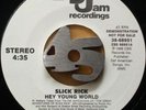 SLICK RICK - Hey Young World (PROMO rap/hip hop 45) Def Jam / NM condition