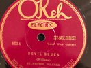 Okeh 8524 Sylvester Weaver DEVIL BLUES w guitars  78 rpm 1927 E+