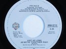 70s Soul 45 PRINCE Just As Long As We're Together WARNER BROS HEAR