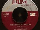 RARE '56 R&B Doo Wop ARTHUR LEE MAYE This Is The Night For Love DIG 45 HEAR
