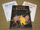 QUEEN  :  A KIND OF MAGIC - 1986 UK CONCERT TOUR PROGRAMME + POSTER + FLYER