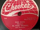 Al Fats Thomas Dog Days b/w Baby Please No No Checker 78 RPM