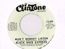 BLACK HAZE EXPRESS funk soul 45 Won't Nobody Listen / Pretty Soon  HEAR