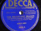 King’s Men - 78rpm single 10-inch – Decca #3935 The Reluctant Dragon Walt Disney