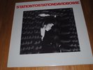 DAVID BOWIE STATION TO STATION BLACK LABEL VINYL LP 2 INSERTS EX COND