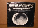 THE TEMPTATIONS     BALL OF CONFUSION   RARE  RED VINYL   7